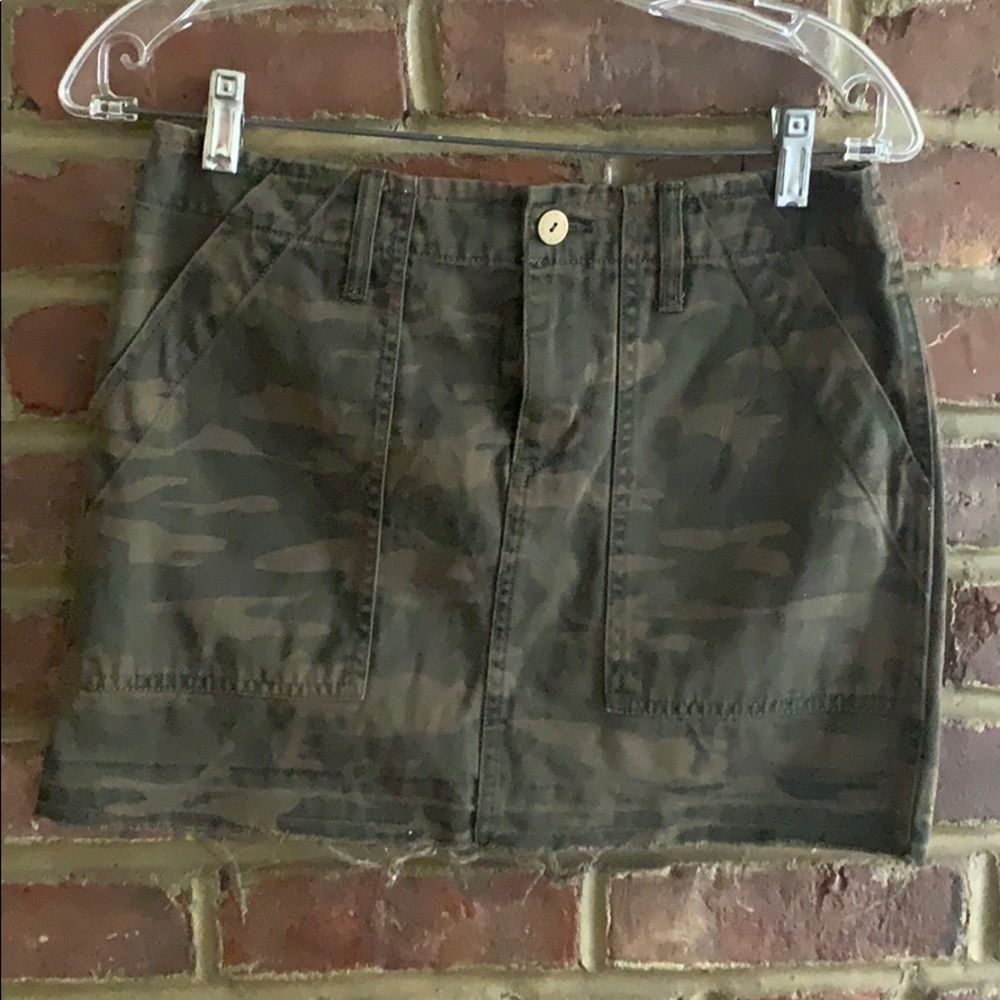 Sanctuary Camo Mini Skirt - Size 26